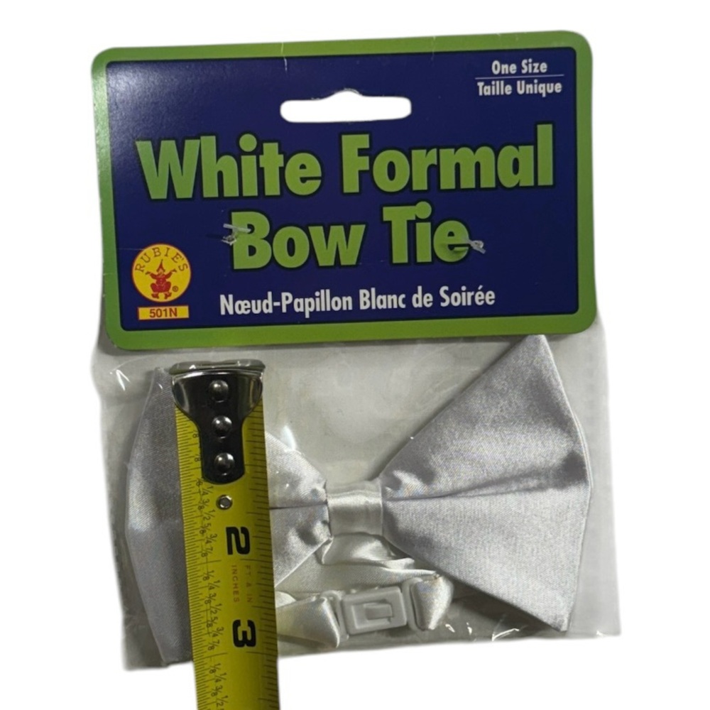 Rubie’s white formal bow tie brand new in packaging never opened or worn tie! - Picture 4 of 6